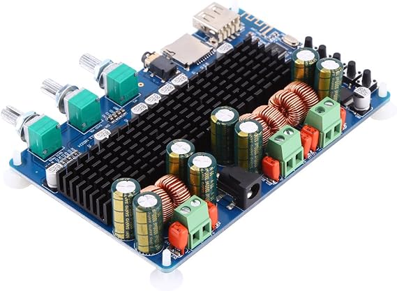 Power Amplifier Board Digital 2.1 Channel Amplifier Board Bluetooth USB TF Input 50W + 50W Stereo 100W Subwoofer Output