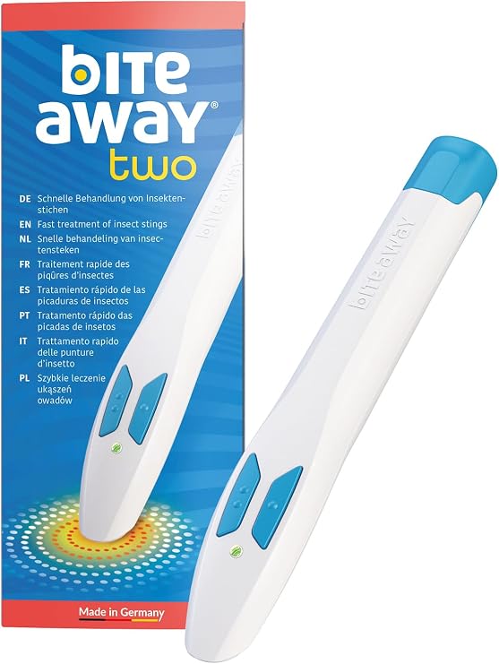 Bite Away Two - Original Bite Curator - Electronic Insect Bite Curer for Rapid Treatment of Mosquito Bites - Clinically Tested and Dermatologically Tested