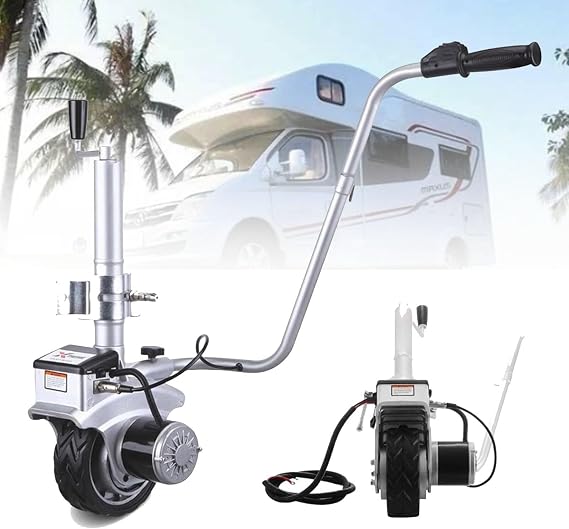 Electric Trailer Dolly, Motorized Mover for All Terrain, Max Trailer Weight 2270KG, Ideal for Camper, Caravan, and Boat Trailers