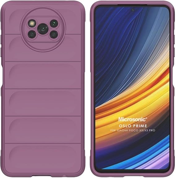 Microsonic Xiaomi Poco X3 Pro için Kılıf Oslo Prime Lila [Poco X3 Pro ile Uyumlu Kılıf - Lila]