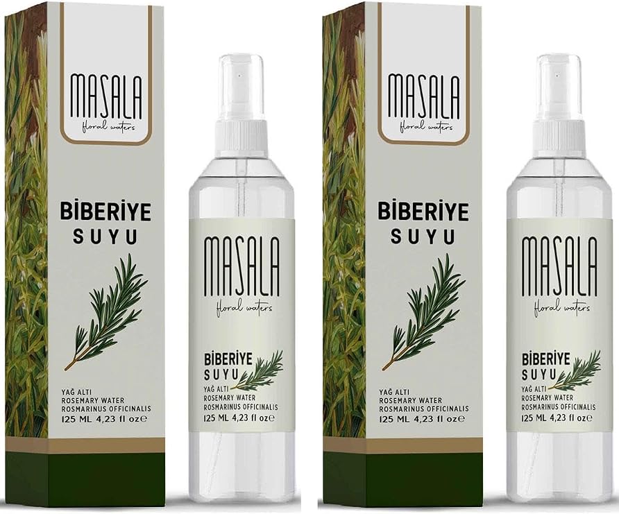 Masala Biberiye Suyu 125 ml X 2 ADET - Rosemary Floral Water -Biberiye Suyu Sebum Ve Yağ Dengeleyici Hidrosol