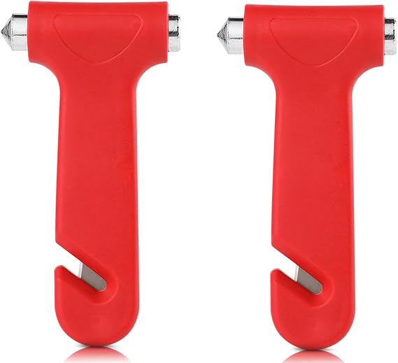 2Pcs Emergency Car Hammer, Seat Belt Cutter