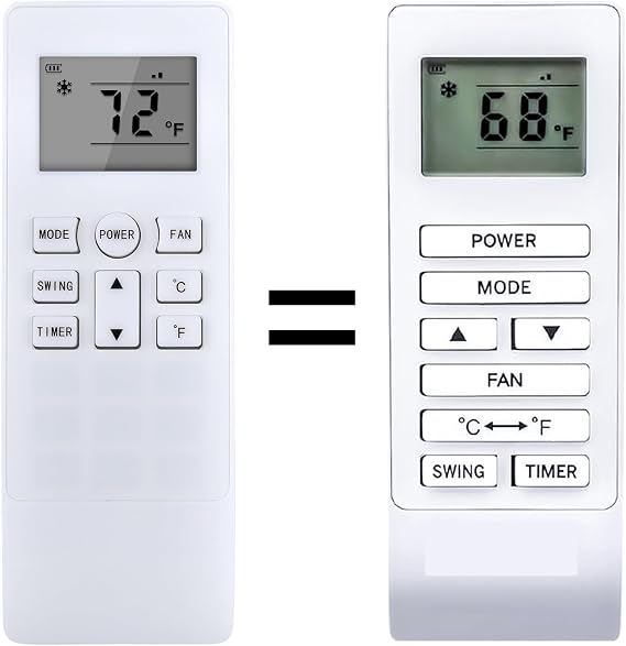 New Remote Control Replacement for SereneLife Small Air Conditioner Portable 14,000 BTU