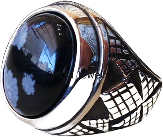 Baltic Amber Genuine Gemstone Classic Antique Ring, Stylish Fashion Ring, Signet Ring, Delicate Ring, Statement Ring, Fathers Day Gifts, Silver Oxidized Ring