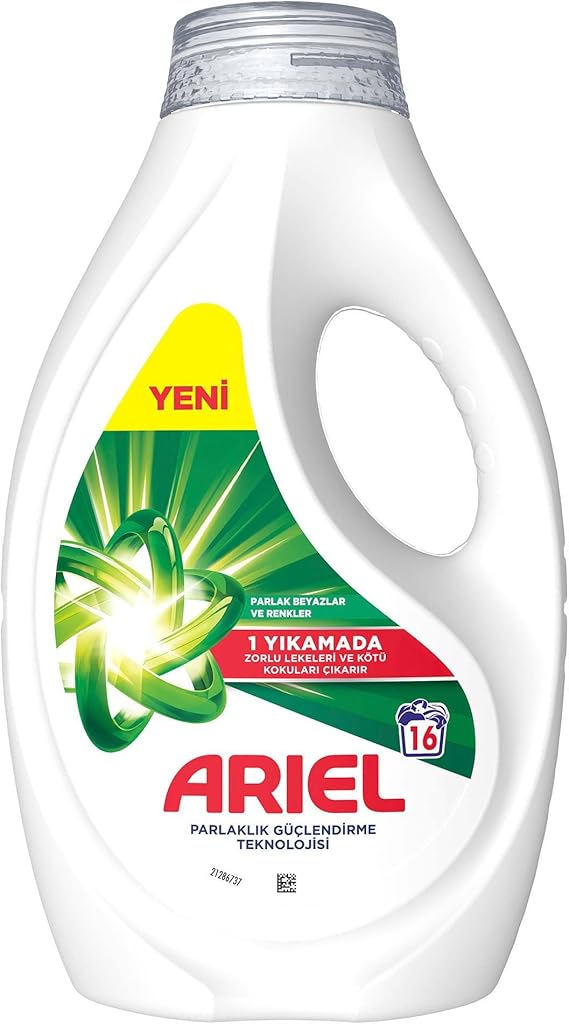 Ariel Sıvı Çamaşır Deterjanı Beyazlar ve Renkliler 16 Yıkama