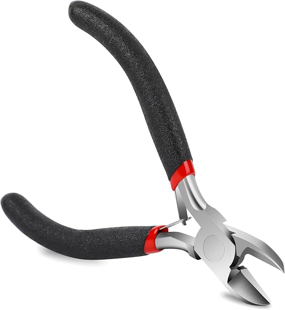 Wire Cutters, Small Side Cutters for Crafts, Flush Cutting Pliers for Jewelry Making, Wire Pliers Floral Wire Cutters Tools for Floral Guitar Strings Cut Needs