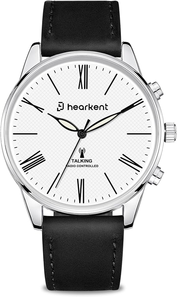 Hearkent Analog Talking Watches for the Blind Elderly Speaks Time Date