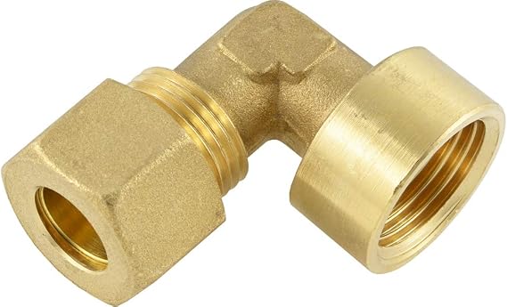 Fittingteile - Angle Compression Fitting with Cylindrical Internal Thread (Thread: G 1/4 Inch - For Pipe Diameter Outer: 8 mm)