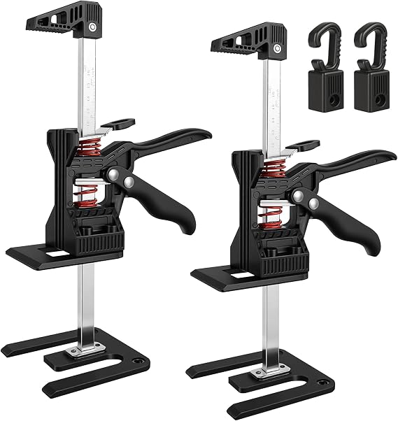 Labor Saving Arm Tool Jack, 2 Packs Effort Elevator Handheld Lift, Hand Furniture Jack Lift for Installing Cabinets,flooringwindows, Load, 440lbs