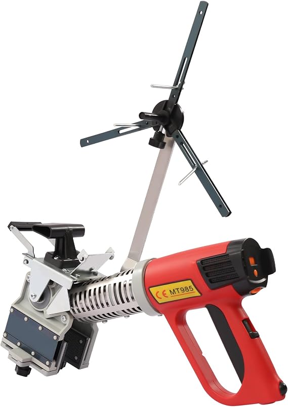 220V 2000W Portable Edge Bander Banding Machine Trimmer Triangle Bracket Curve/Straight Edge Banding Machine Woodworking for Home Construction Sites Factories