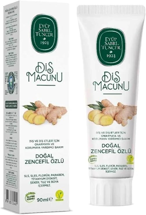 EYÜP SABRİ TUNCER Doğal Zencefil Özlü Diş Macunu, 90ml