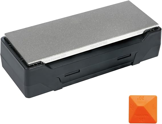 SHARPAL 163N Diamond Whetstone Knife Sharpener with Storage Base