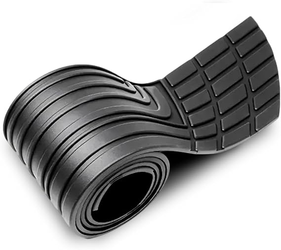 Car Bumper Protector, 41" x 3.4" Large Anti-Scratch Rubber Boot Guard Strip, Cuttable and Flexible, with Non-Slip Grooved Bumper Protector Cover, Fits 99% Cars SUV Pickup for Loading Edge Protection