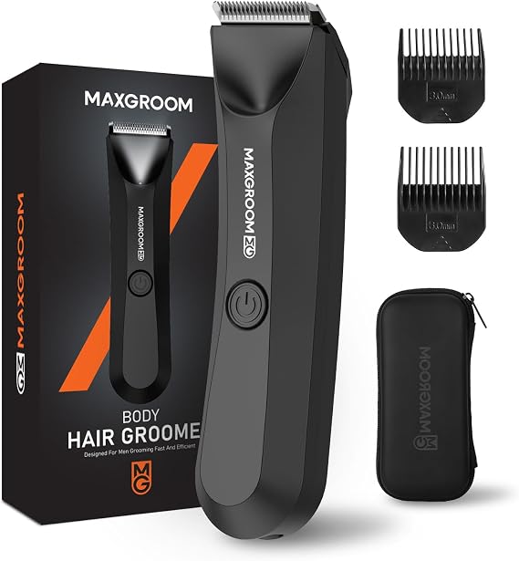 Maxgroom ManScape Body Hair Trimmer Men, Electric Razor for Pubic Hair