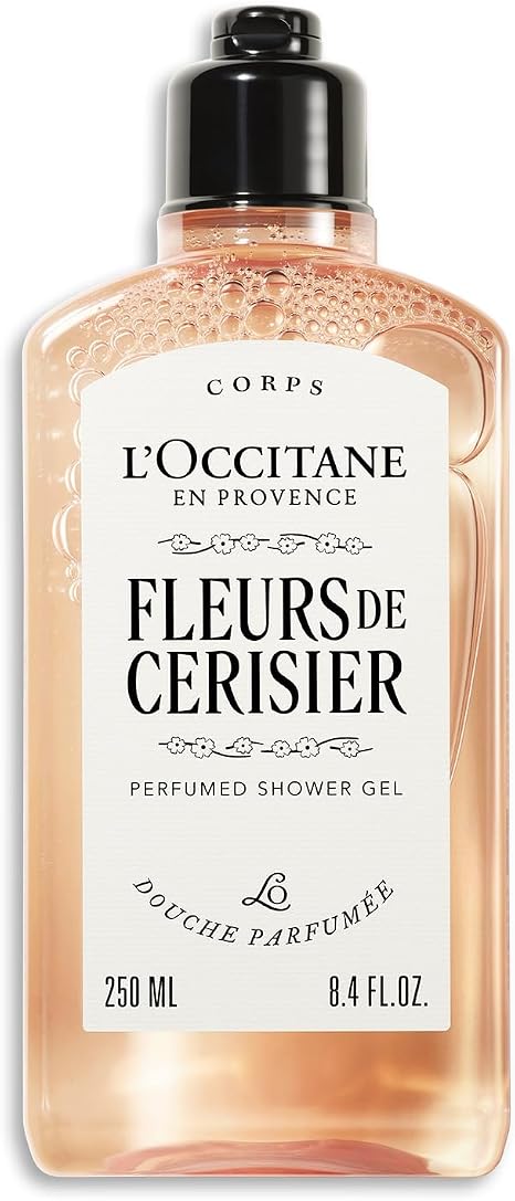L'OCCITANE - Fleurs de Cerisier (Cherry Blossom) Shower Gel - Fruity, floral and musky fragrance - Made in France