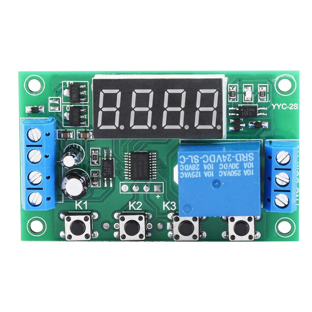 Delay Relay Timer Module with LED Display DC 24 V Automation Switching Module for Industry