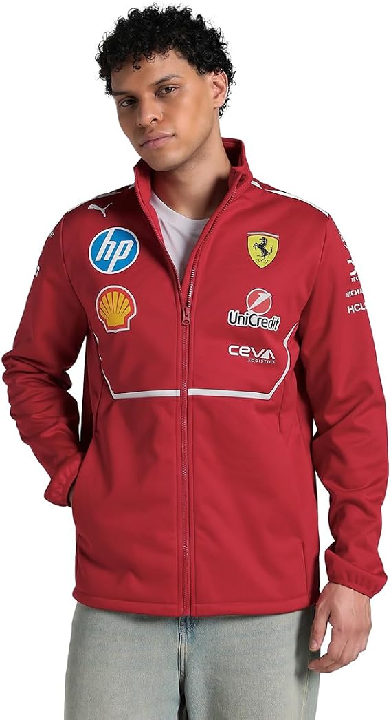 PUMA Scuderia Ferrari F1 2025 Team Softshell Jacket Red Size: XL