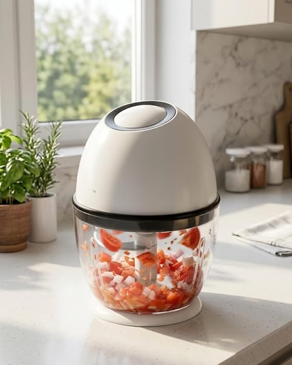 YamanHobi Şarjlı Mini Doğrayıcı 450 ML Kablosuz Sebze Doğrayıcı