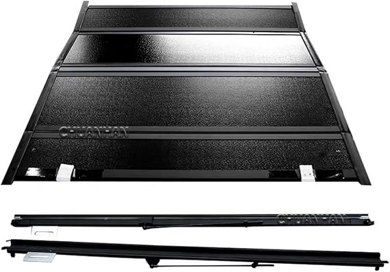 Retractable Cargo Cover Folding Truck Bed Cover For Toyota For Hilux For Tacoma Hard Four-fold Tonneau Covers 4X4 Aluminum Parcel Shelf