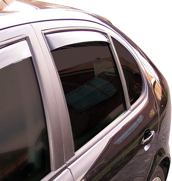 ClimAir Window Visors Master Dark (rear) compatible with Citroën C5 Aircross 2019-, Black