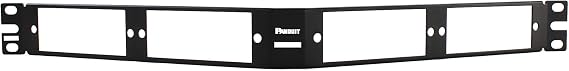 Panduit CFAPPBL1A Angled 24-Port Multi-Mode Fiber Patch Panel, Black