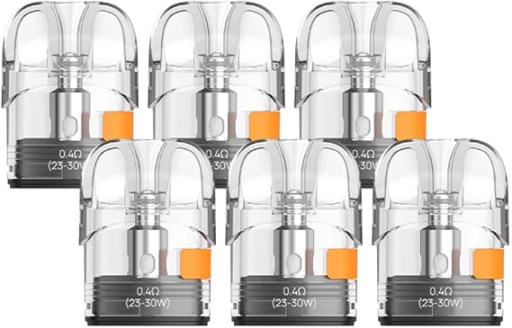 Aspire Pixo Genuine Replacement Pod Cartridge 0.4Ω 0.6Ω 1.0Ω POD Type MTL 0.4Ω, 6, pieces