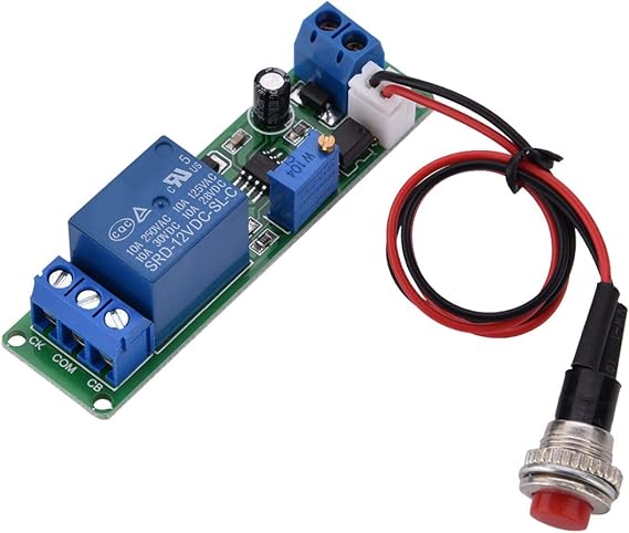 Tyenaza DC 12V Adjustable Timer Delay Switch Off Module Time Relay Time Switch 1~10 Sec. Timer Delay Switch Module
