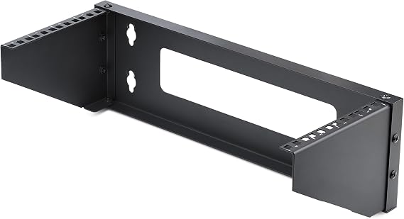 StarTech 4U Vertical Wall-Mount Bracket, 19in, 121lb, 55kg (RK419WALLV-N)