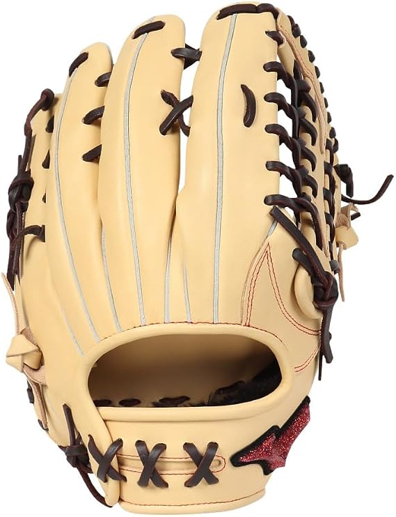 MIZUNO WILLDRIVE RED for Soft Fielders: Size 14 Blonde x Rose Brown 14
