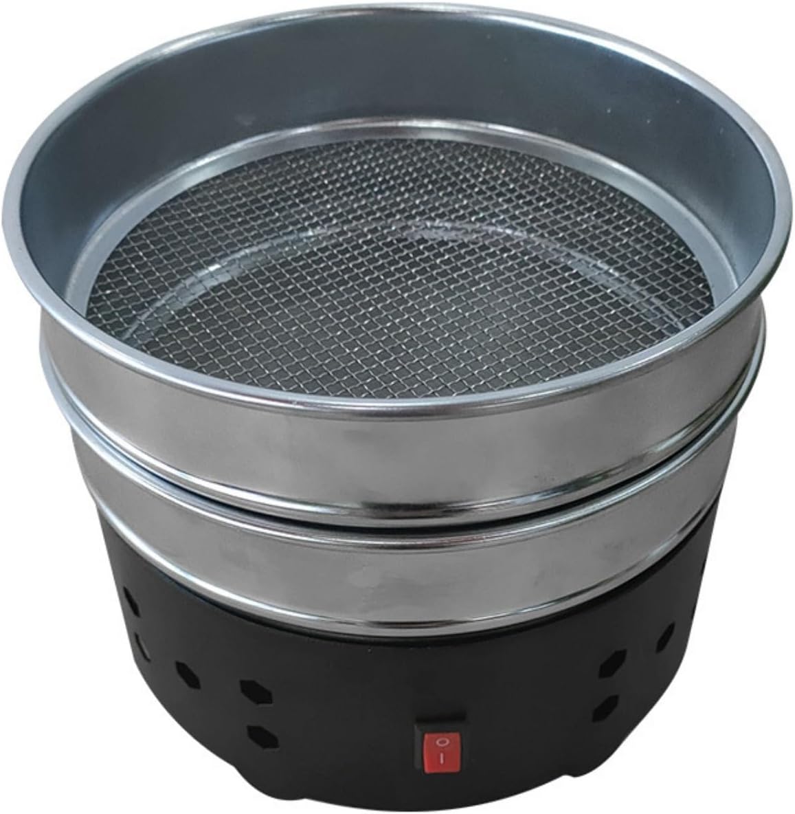 Coffee Bean Cooler, Home Coffee Roaster, Roasted Cooler, Double Colander, Rich Flavor, 12.6 oz 360 g, Commercial Use, Home Use, 110V Black