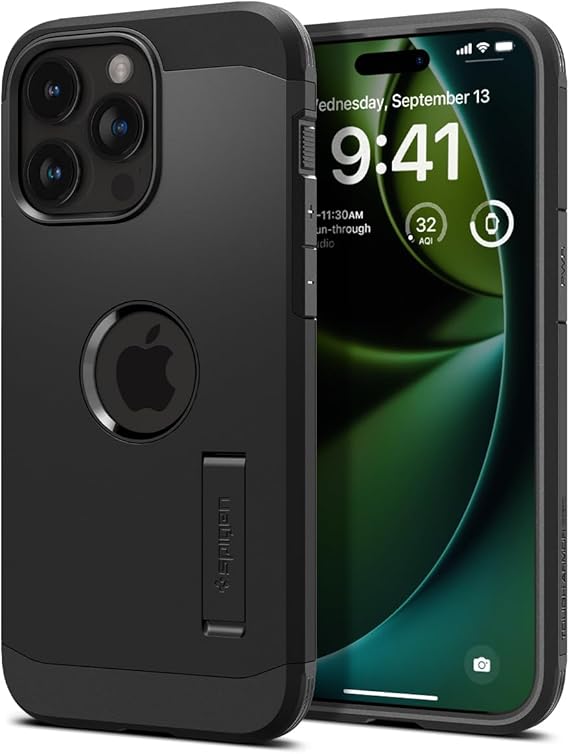 Spigen Tough Armor MagFit Case for iPhone 15 Pro Max - Black