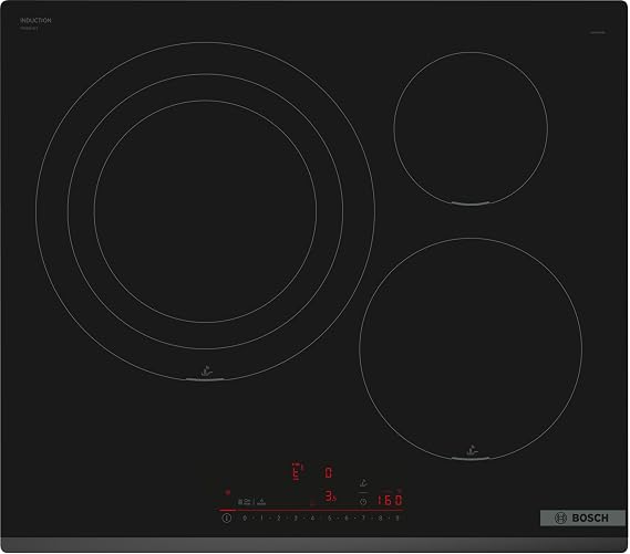 BOSCH Electronics DirectSelect PerfectFry Plus Home Connect 60cm Series 6 3 Hob Black PID631HC1E