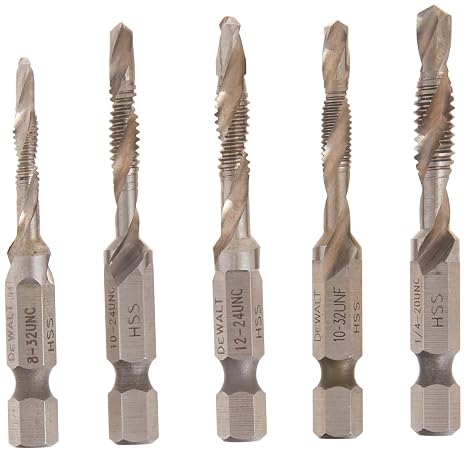 DEWALT DWADTQTR5SET Darbeye Hazır 5 Parça Matkap Ucu Seti, 1/4 inç Kapasite