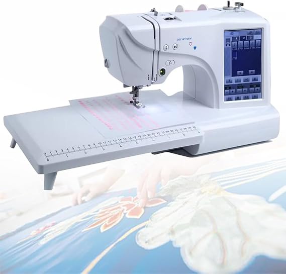 Electric Embroidery Sewing Machine with LCD Touch Screen Embroidery Area, Automatic Sewing Machine Electric Embroidery Mini Portable Sewing Machine Beginner Sewing Machine
