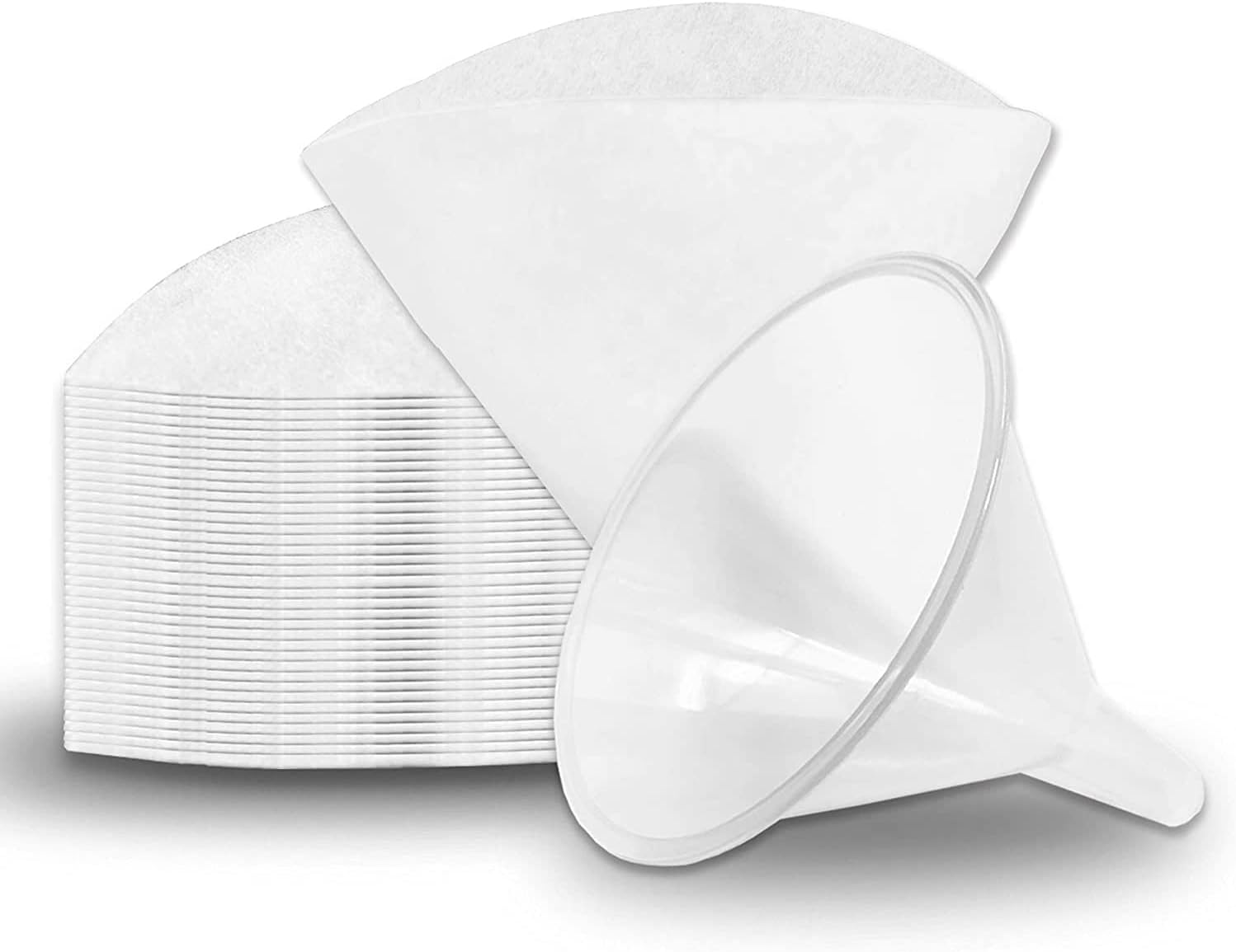 KAIHENG 50 filter cones and funnels 4.5" Fryer Oil Filters Oil filter Non Woven Filter Cone Grease Filter Cones Best For Restaurants, Cafes, Food Trucks, Hotels
