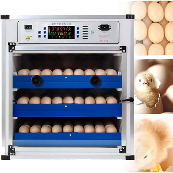 Fully-Automatic Egg Incubator with Digital Thermostat, Auto Turning, Humidity Control & LED Candler for Hatching Chicken, Duck, Pigeon, and Gamefowl Eggs