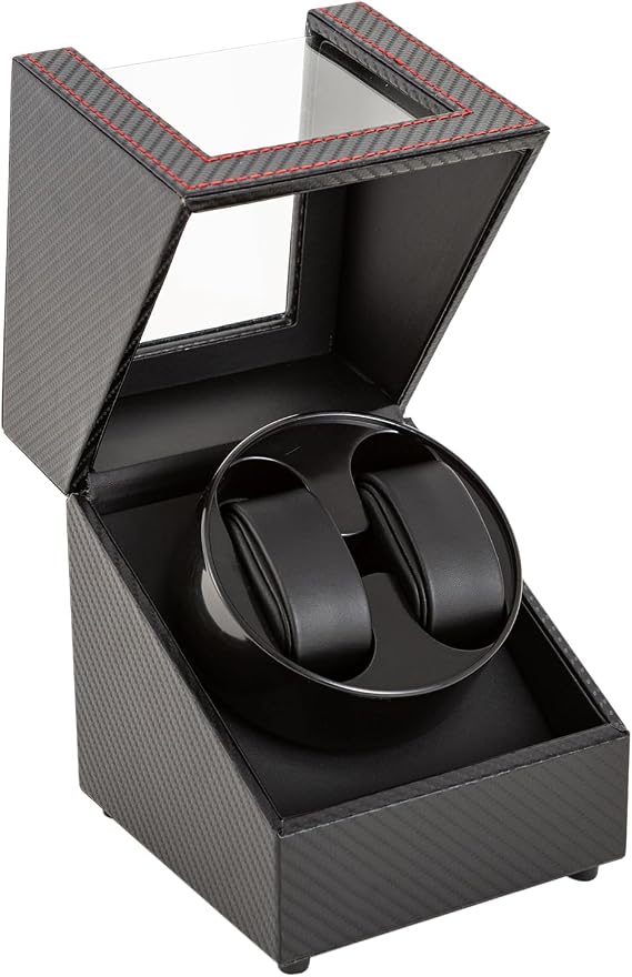 Lian Double Automatic Watch Winders Watches Display Storage Case with Quiet Japanese Mabuchi Motor Watch Box for Men's and Women's Watches