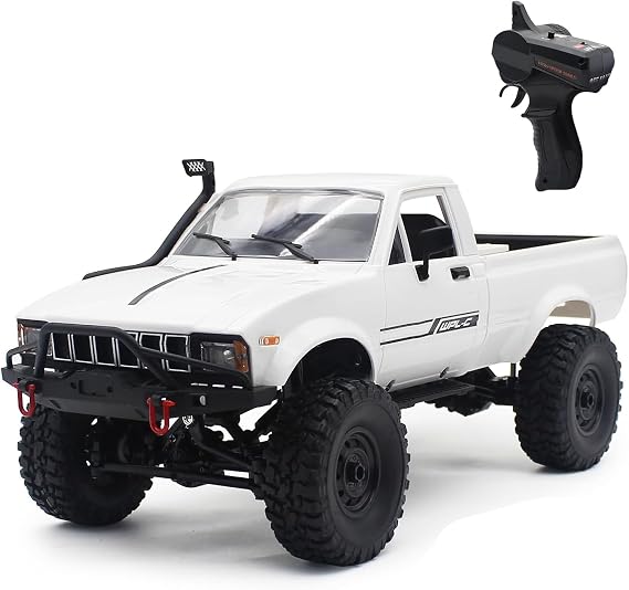Mostop RC Crawler 1/16 Scale 4WD Off-Road Pick up Climbing Vehicle Speed Model Toys, C24-1 Throttle & Steering Control RC Trucks 2.4Ghz Remote Control Children Car for Kids