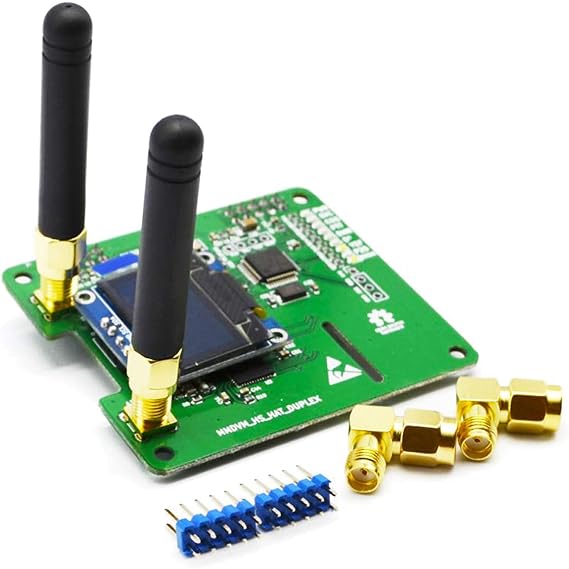 AURSINC MMDVM Duplex Hotspot Module Dual Hat V1.5.2 with 0.96 OLED Display, Support P25 DMR YSF NXDN DMR Slot 1 + Slot 2 for Raspberry Pi, Pi Zero (with OLED)