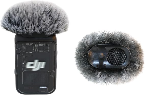 Microphone Windscreen for DJI MIC 2/ OSMO POCKET 3 Microphone Furry Wind Muff (Not for DJI Mic 1), 2 Packs