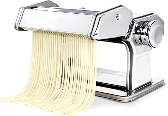 Pasta Machine, Dough Roller Pasta Maker Machine, 6 Adjustable Thickness Settings Noodles Maker, Ravioli Maker With Table Top Clamp