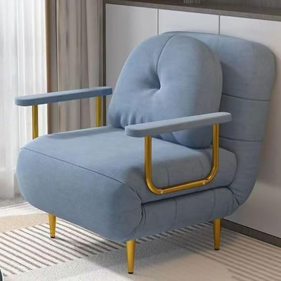 Space Saving Convertible Folding Sofa Bed Adjustable Backrest with Pillow Floor Sofa Lounge Futon Sofa Bed Comfortable Single Sleeper for Living Room Bedroom & Office Fold Out Chair Bed
