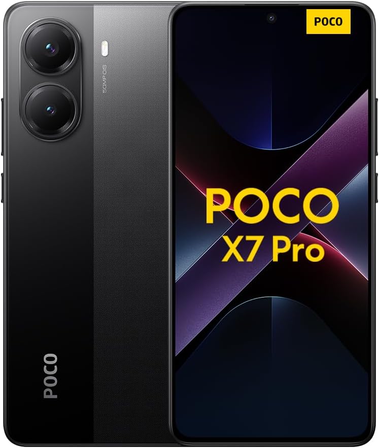 XIAOMI Poco X7 Pro Smartphone 8+256GB Schwarz 50MP Hauptkamera mit OIS 6000mAh (typ.) Akku mit 90W HyperCharge IP68 KI-Funktionen