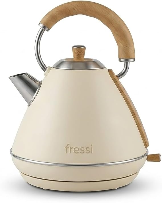 Retro Mavera 1,7 Litre Ahşap Kulp Detaylı Kettle Su Isıtıcısı FR-KT07