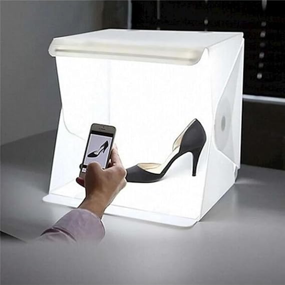Mini Stüdyo Led Işıklı 20x20 cm Ürün Fotoğraf Çekim Çadırı