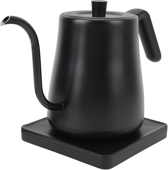 Electric Gooseneck Kettle 800ml Pour Over Coffee and Tea Kettle Stainless Steel Kettle 1000W Fast Heating Boiler for Boiling Water (EU Plug 220V)