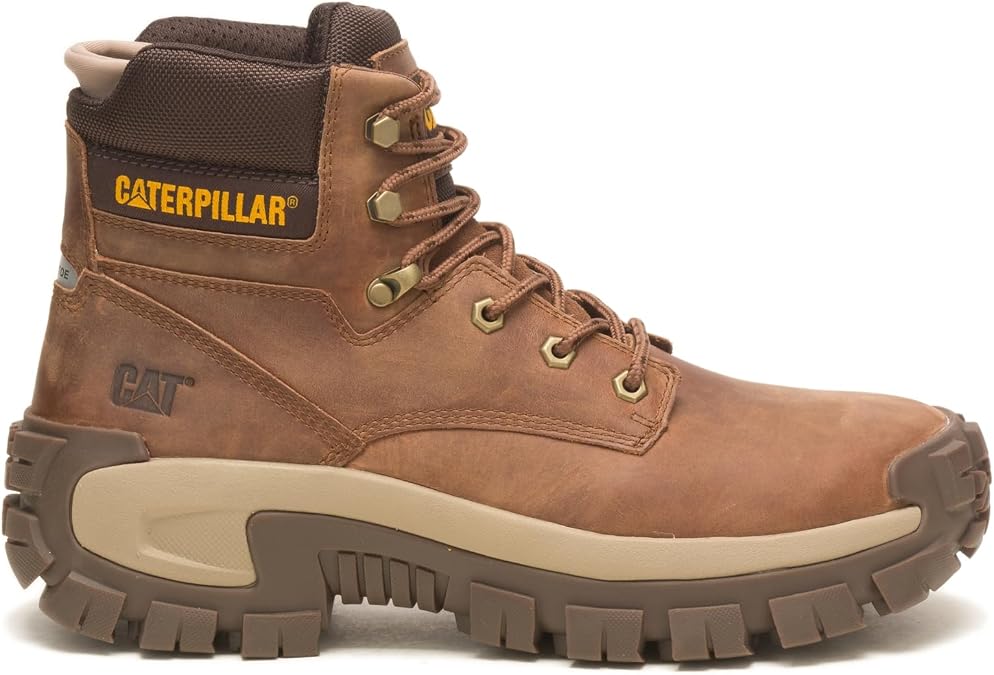 Cat Footwear Men's Invader Hi Steel Toe Industrial Boots, Mushroom, 9.5 UK
