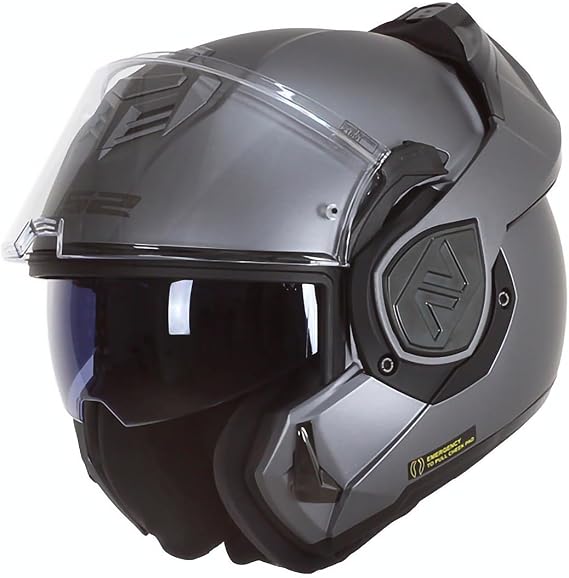 LS2 ADVANT SOLID Flip-Up Motorcycle Helmet Matt Titanium