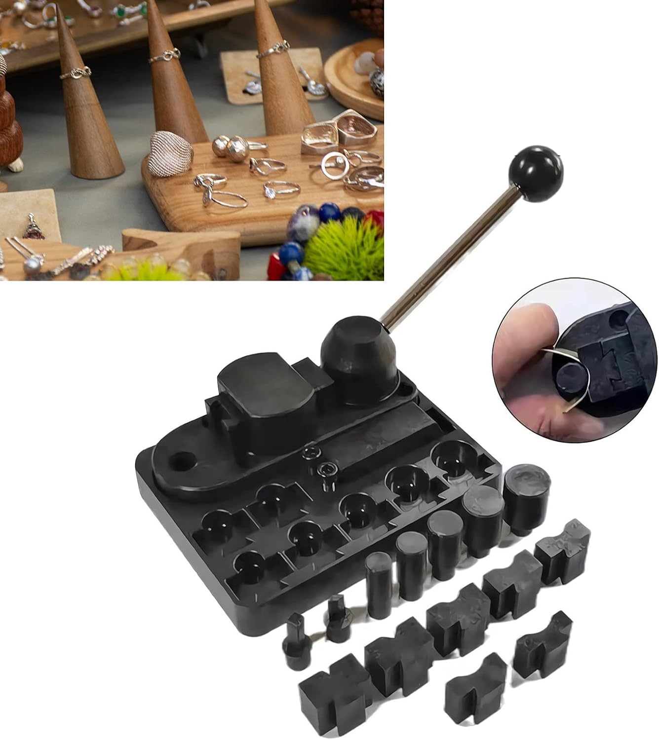 Ring Earring Bending Tools, Ring Bender Maker, Jewelry Making Tool, for Jewelry Ring Earrings Bracelet Making, Repair, Bending, Jewelry Repairman