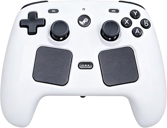 IFEEHE 滑り止めシリコンソフトシリコン保護カバースキン Steam Controller 2 2026 ラバーケースプロテクター対応 ホワイト
